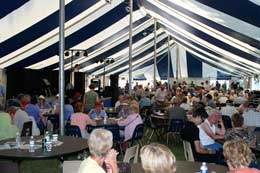 people in tent