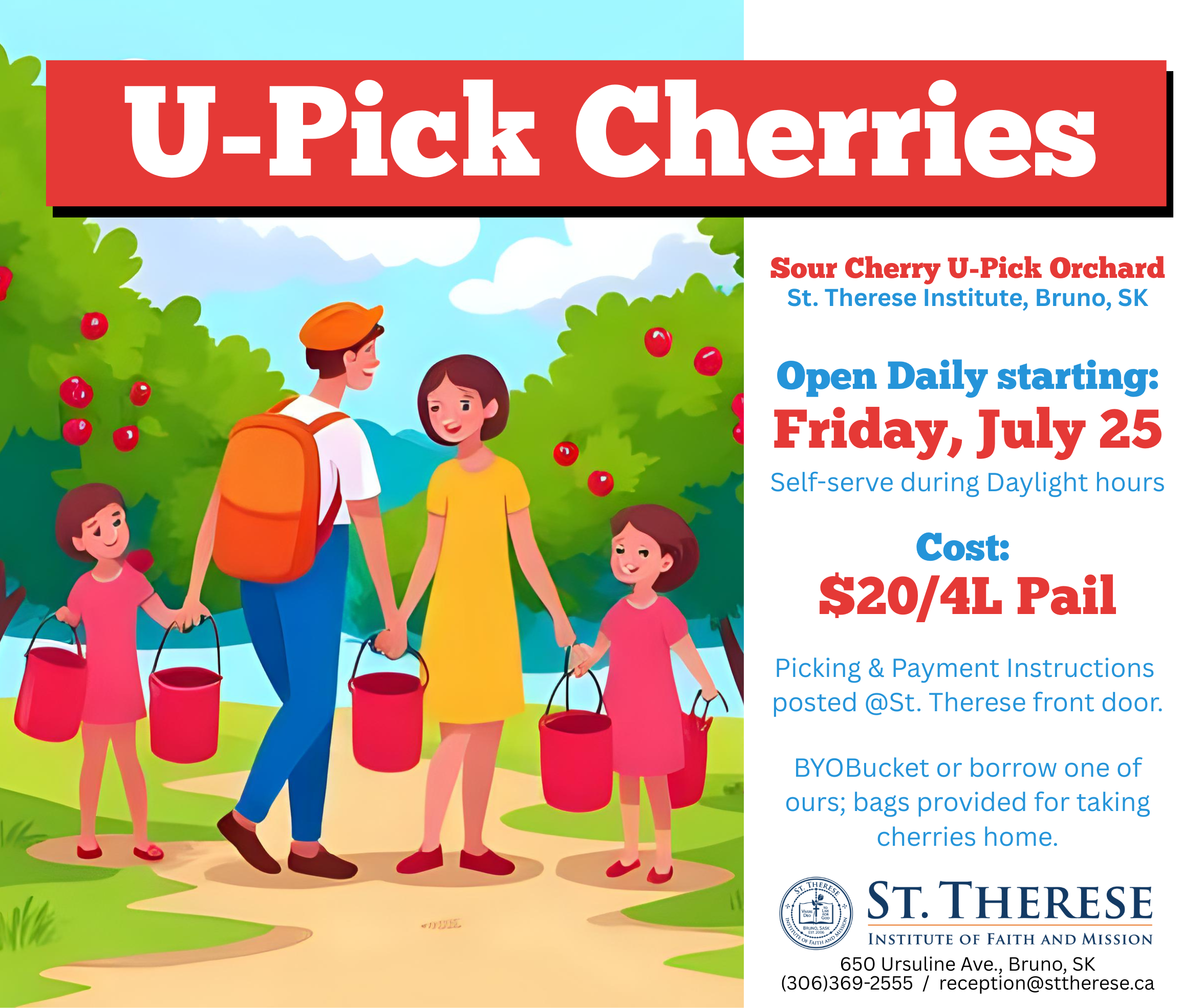 Sour Cherry U-Pick 2025